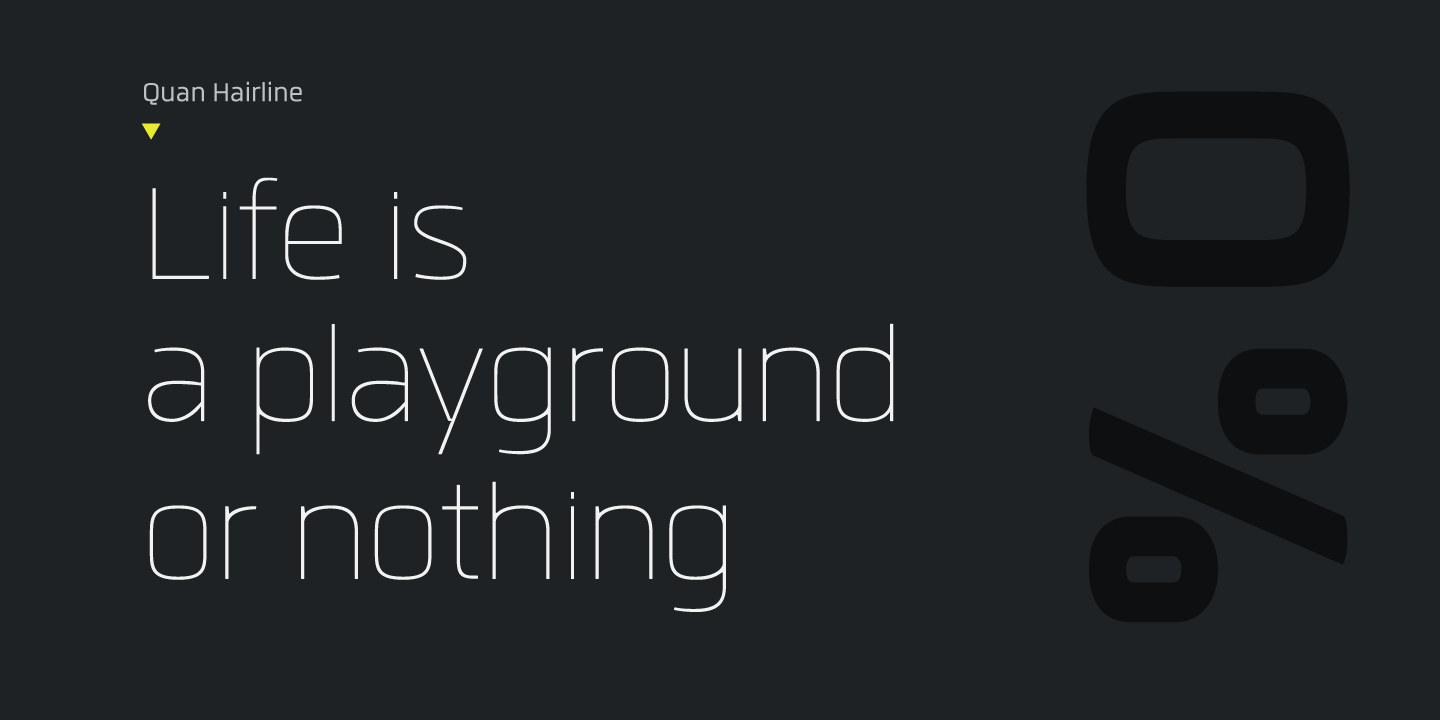 Quan Rounded Thin Italic Font preview